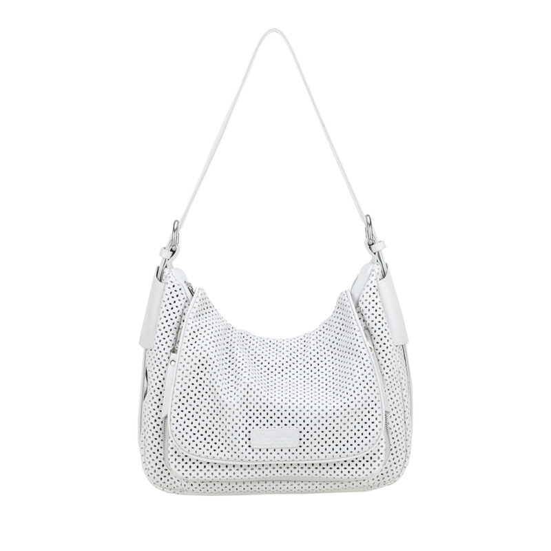 Sac épaule Olivia cuir perforé
